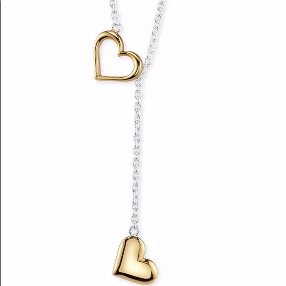 Unwritten Sterling Silver Gold Two-Tone Necklace - Picture 3 of 4